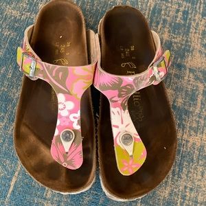 Birkenstock Pappilio pink floral